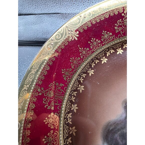 Antique Royal Vienna Female‎ Portrait Plate Amorosa 9 1/2" Hand-Painted - Picture 4 of 5